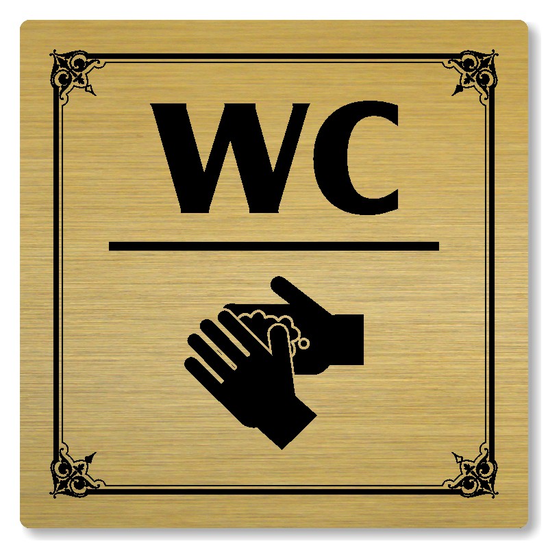 WC, 118x118mm, zlatá, Nebraska